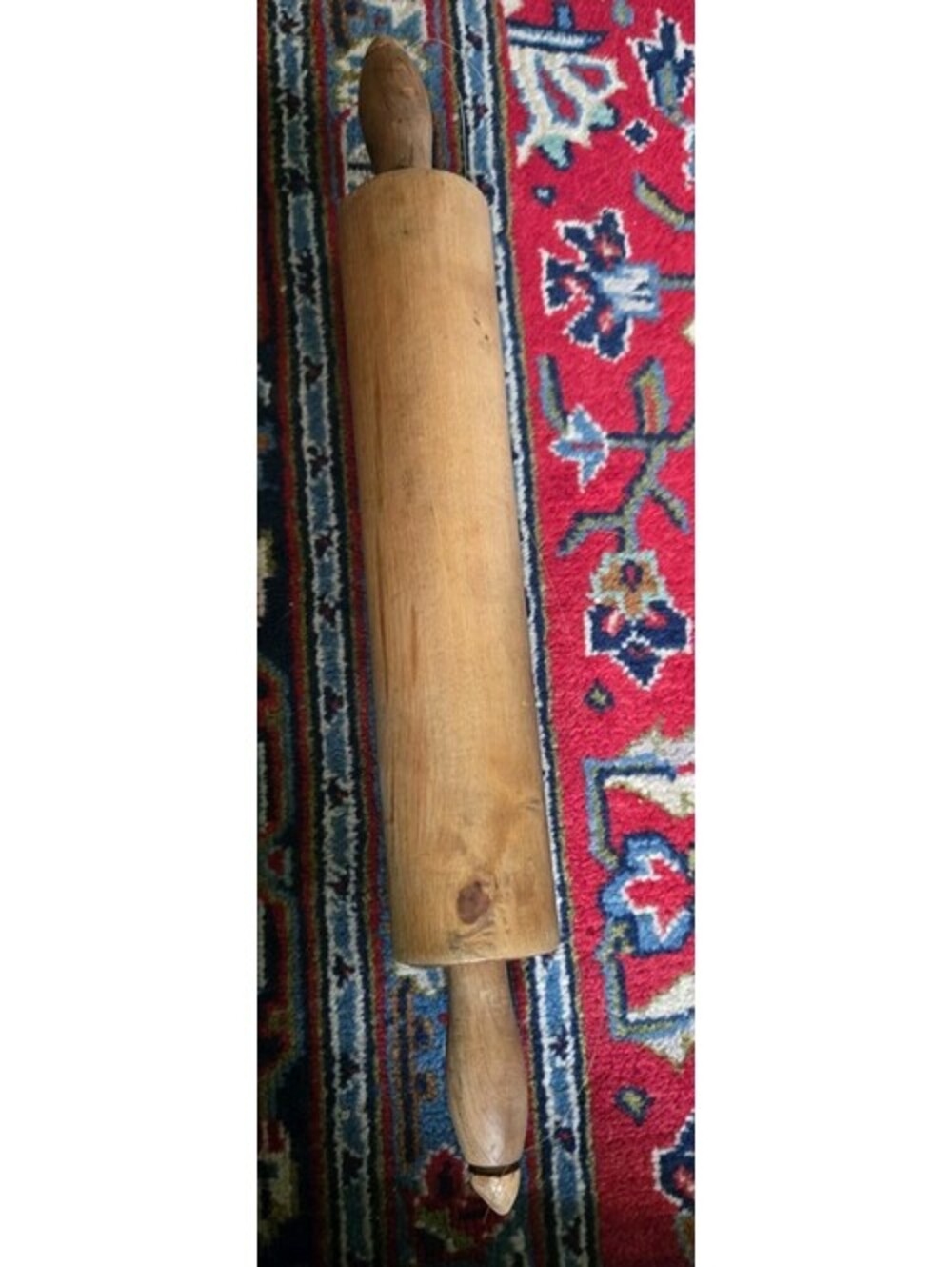 Antique Handmade Wood Rolling Pin 20"X3" Mint Condition Bakeware